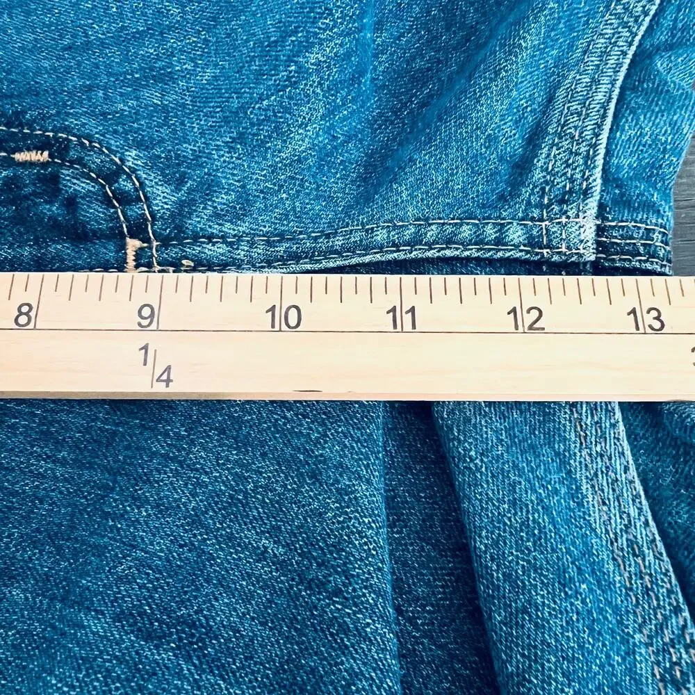 Carhartt Jeans Mens 42X30 Blue Relaxed Fit Straight Leg Carpenter Work Denim
